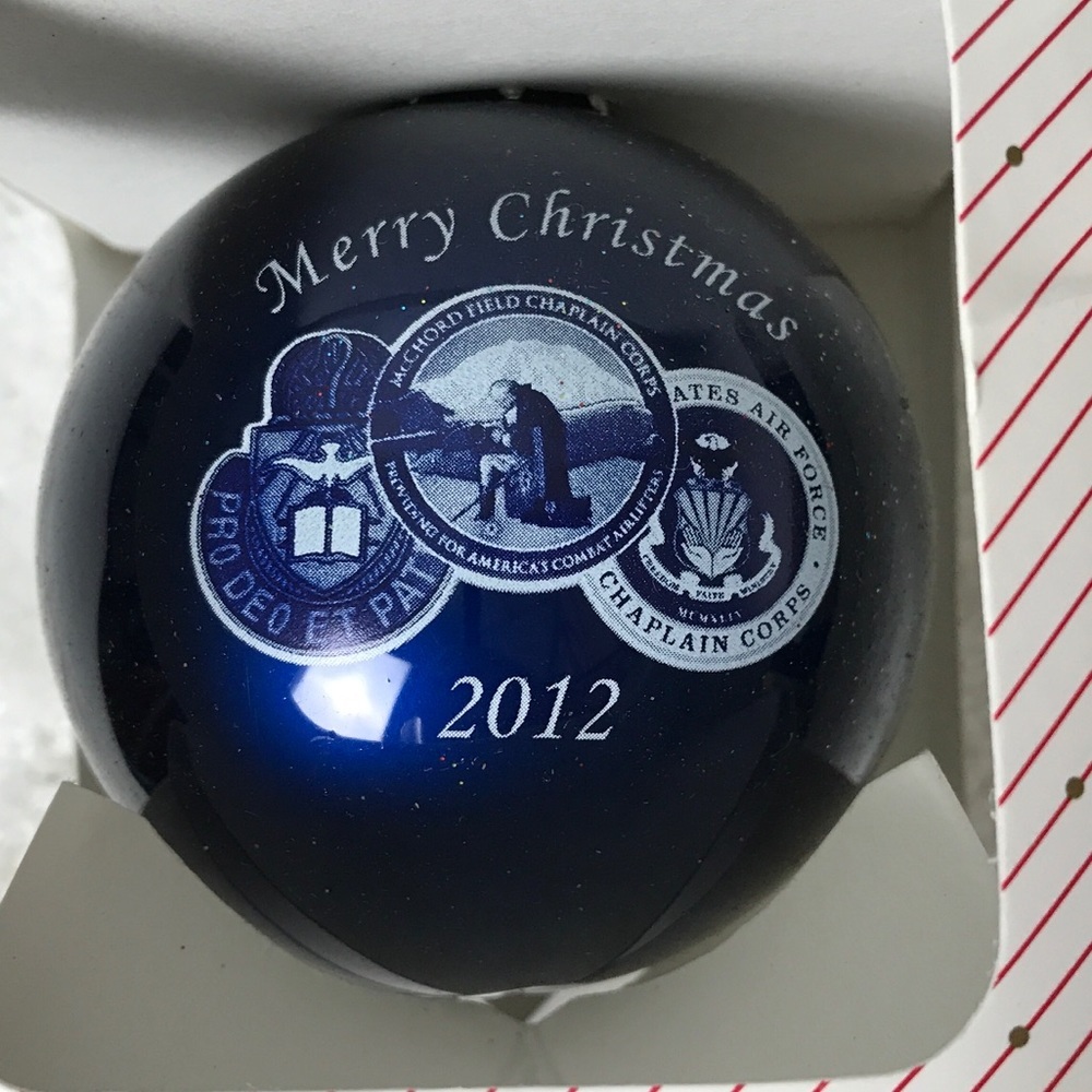 Holiday Greeting‎ 2012 Blue Ornament Military USAF - Picture 5 of 5